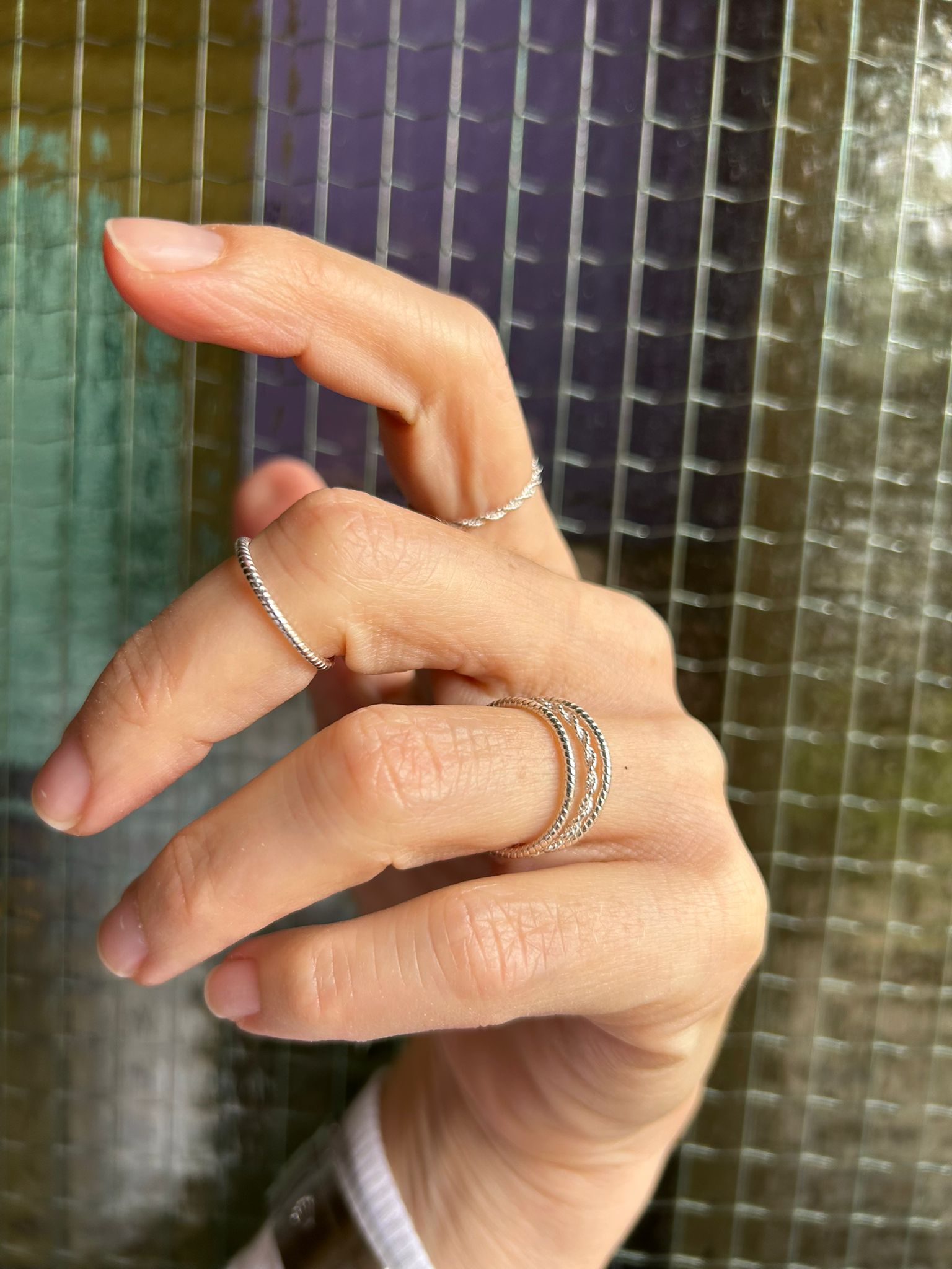 Anelli Twist Argento