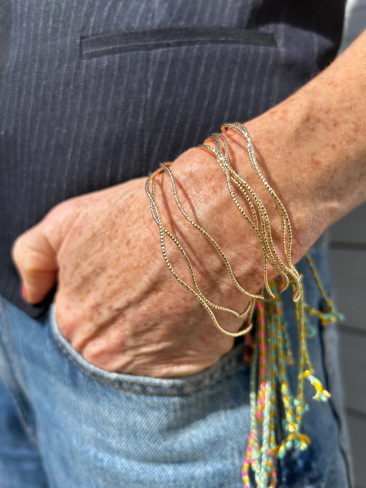 Bracciale Filo di Luce Brillantato - redaa - BRACCIALETTO