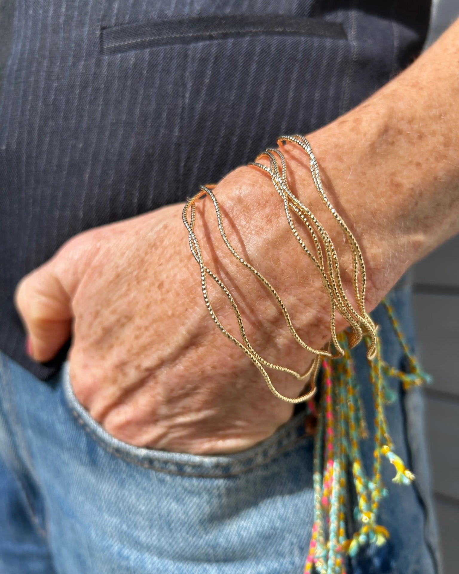 Bracciale Filo di Luce Brillantato - redaa - BRACCIALETTO