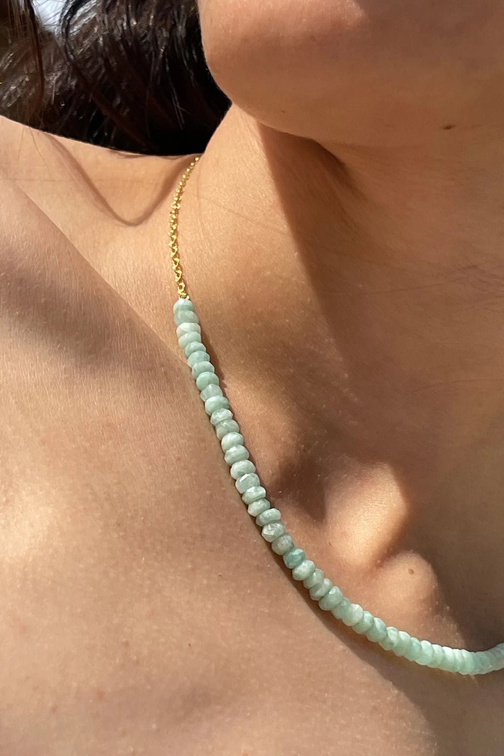 Collana Amazzonite Gold - redaa - Collana
