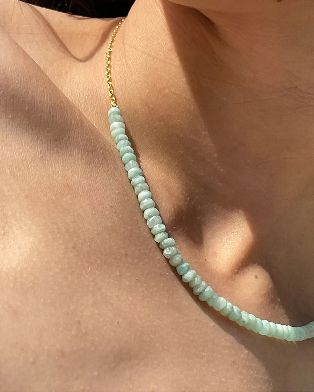 Collana Amazzonite Gold - redaa - Collana