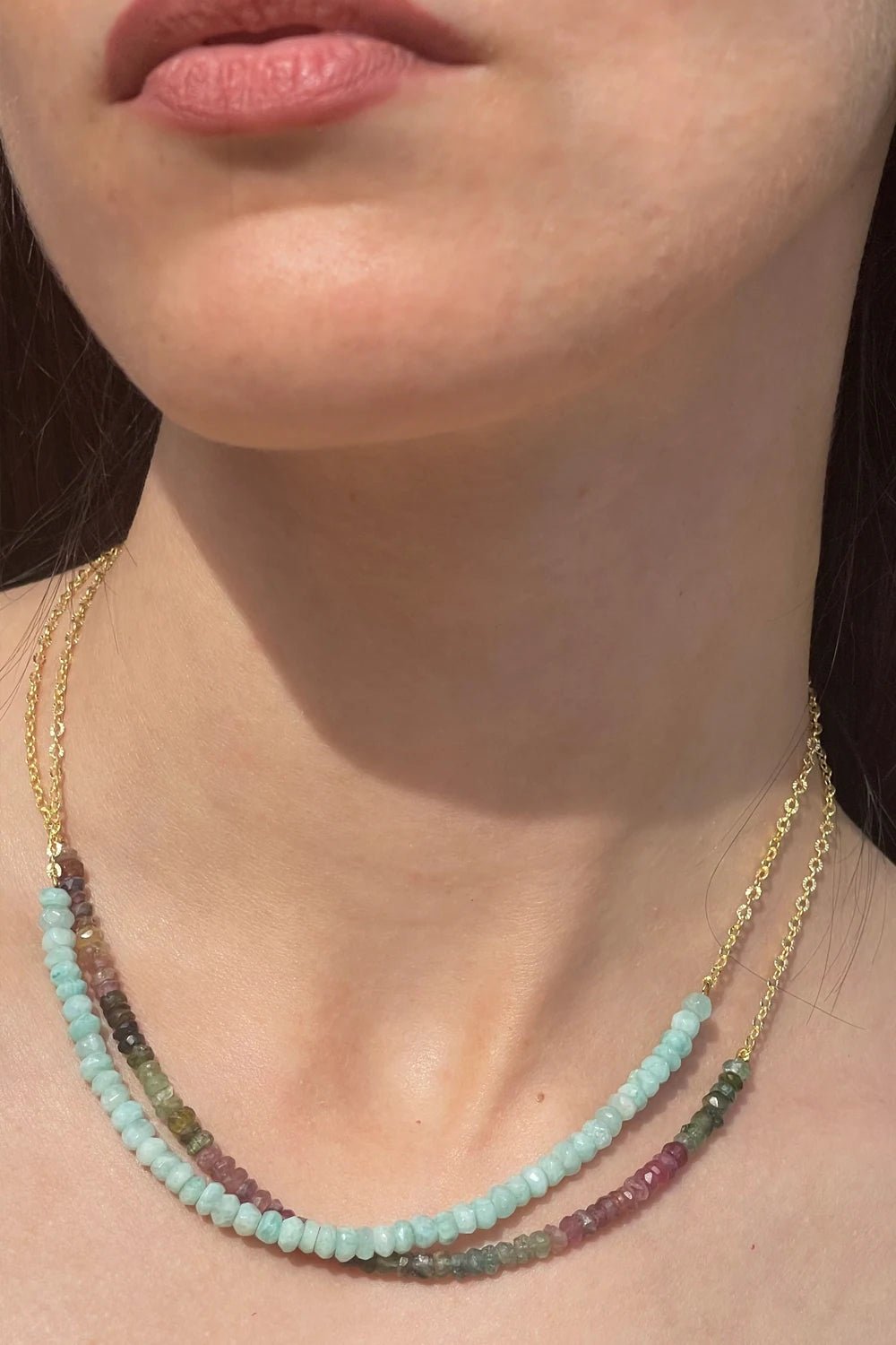 Collana Amazzonite Gold - redaa - Collana