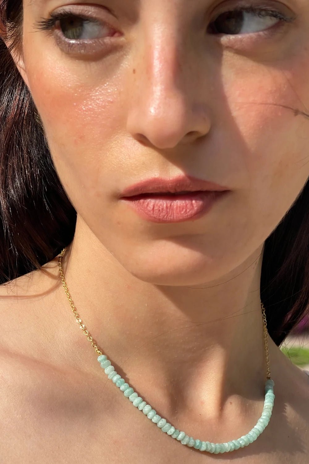 Collana Amazzonite Gold - redaa - Collana
