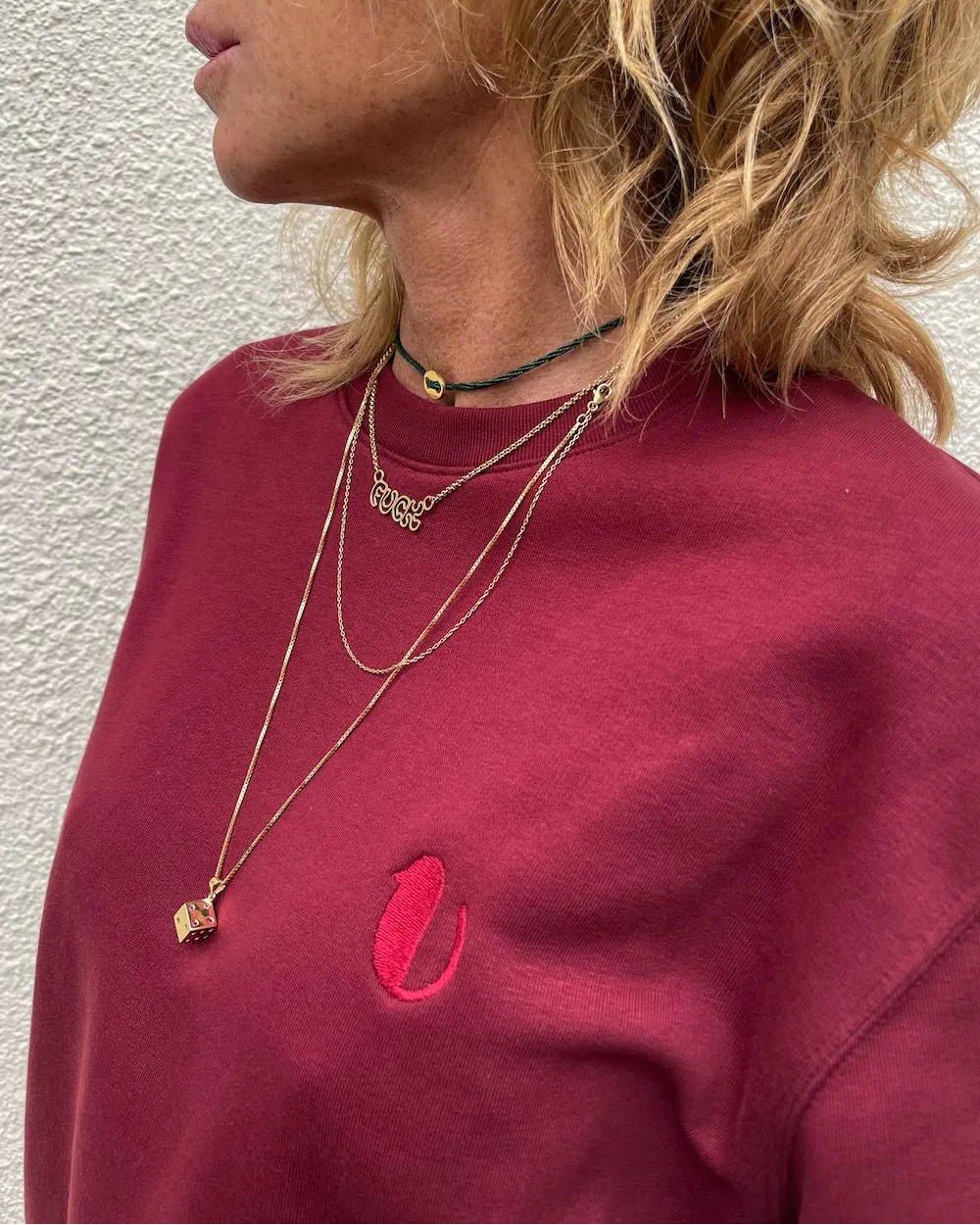Felpa Petty Burgundy - redaa - Abbigliamento