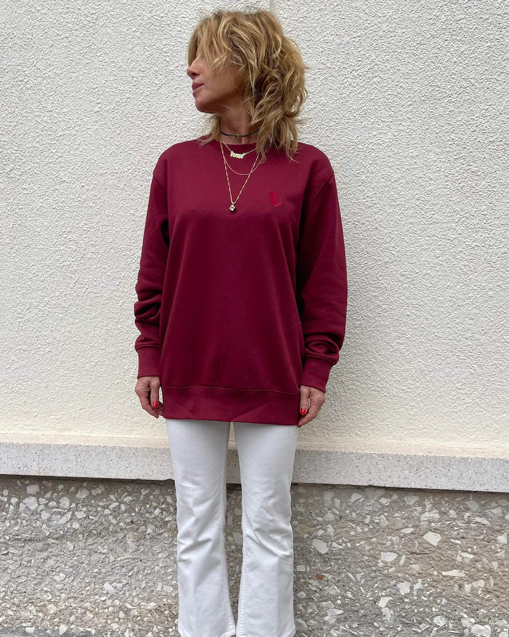 Felpa Petty Burgundy - redaa - Abbigliamento