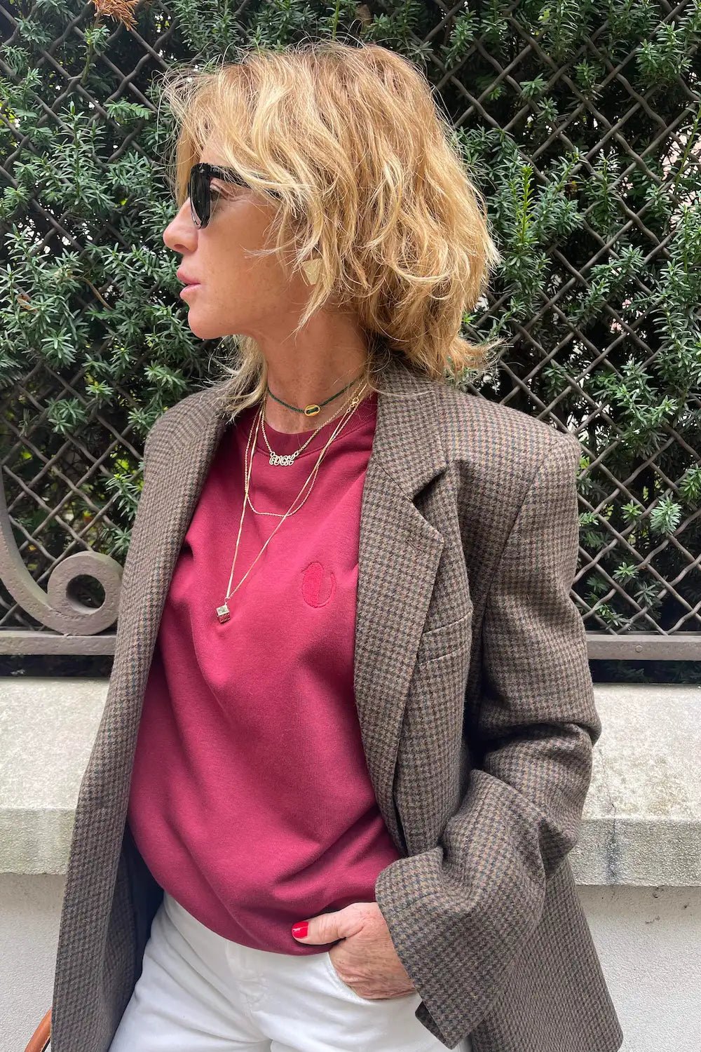 Felpa Petty Burgundy - redaa - Abbigliamento