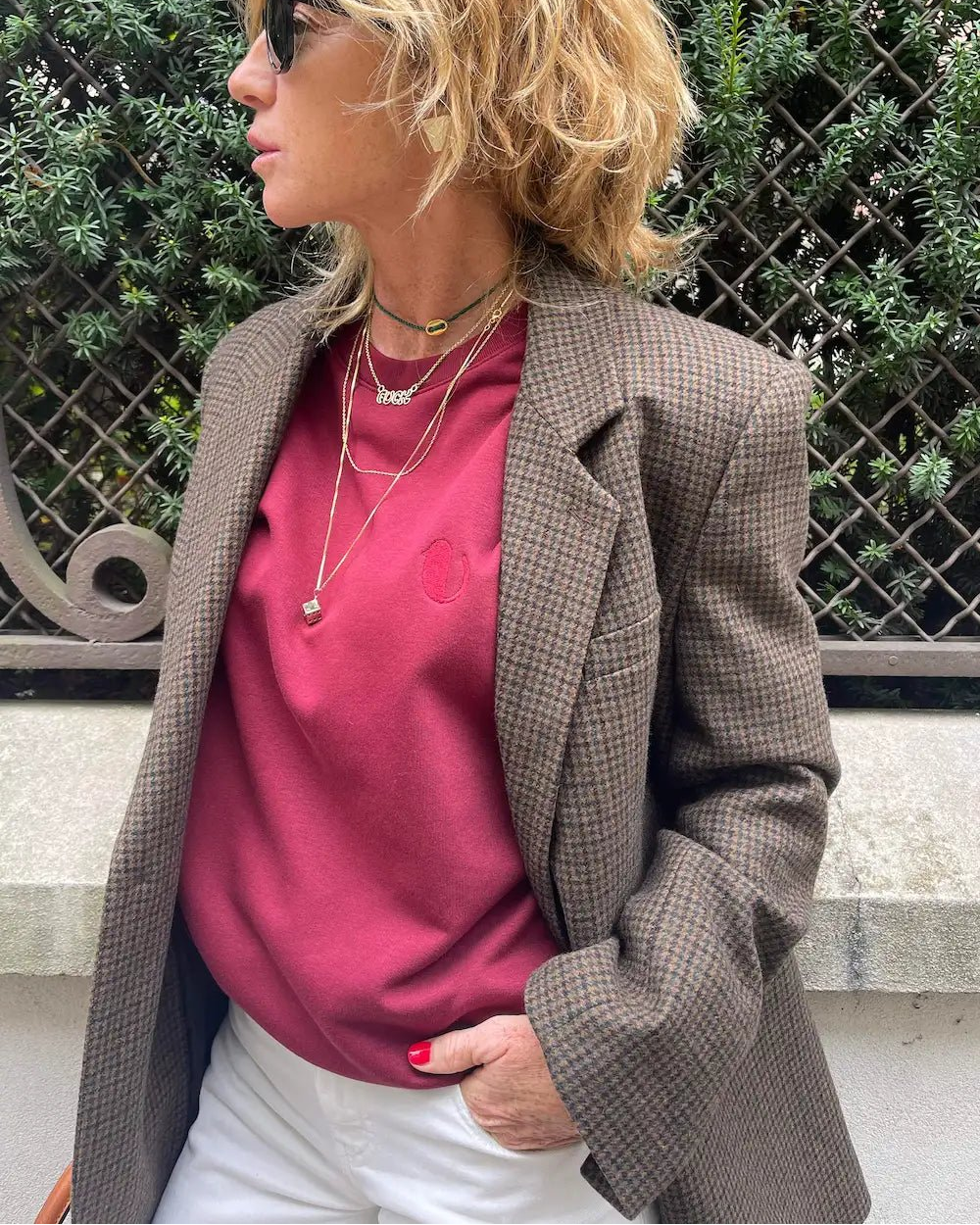 Felpa Petty Burgundy - redaa - Abbigliamento