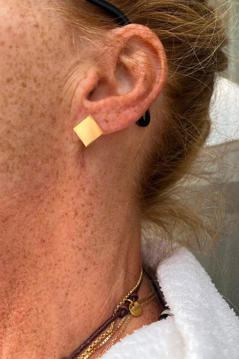 Orecchini Quadro Lucido Piccolo - redaa - Orecchini