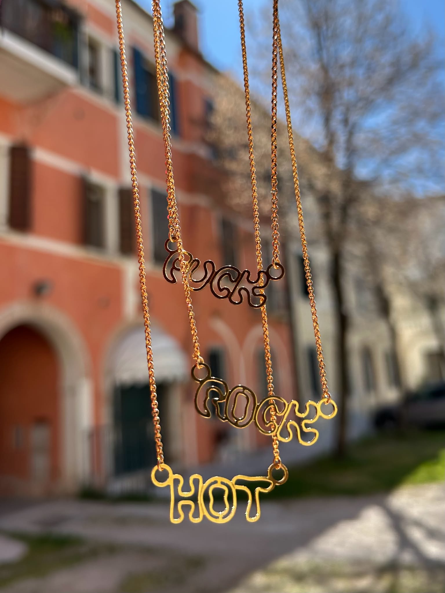 Collana con scritta - redaa - Collana