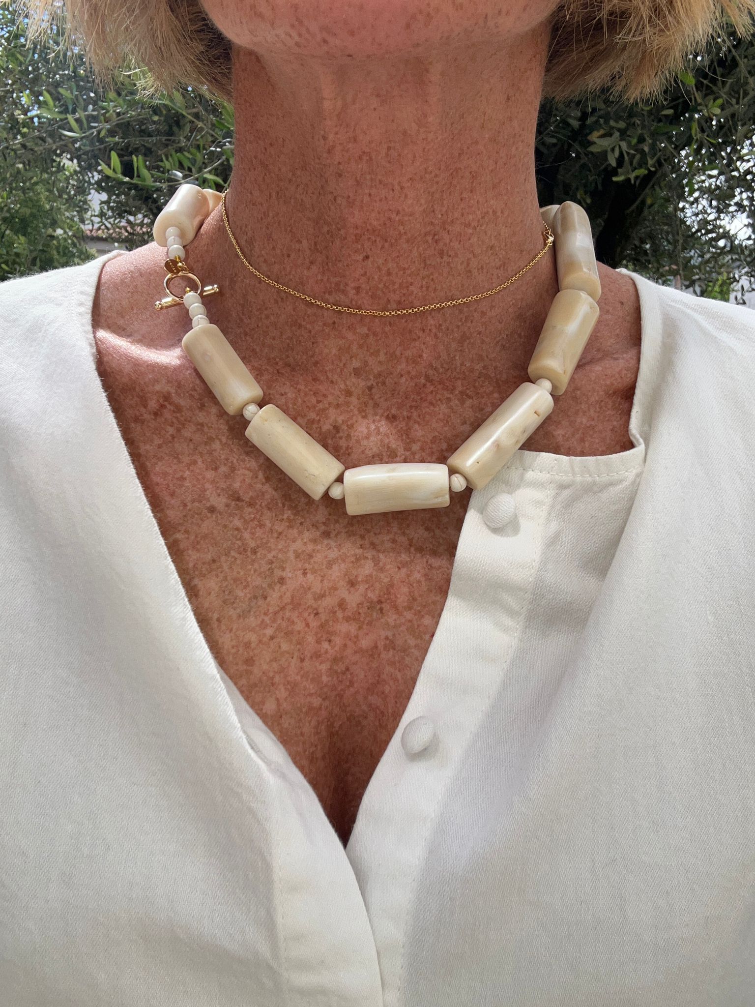 Collana Corallina Bianca - redaa - Collana