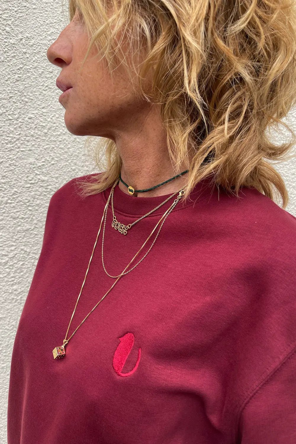 Felpa Petty Burgundy - redaa - Abbigliamento