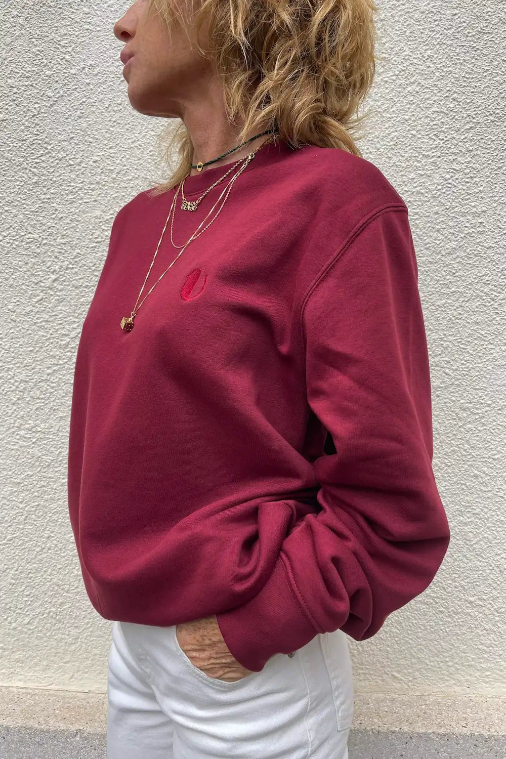Felpa Petty Burgundy - redaa - Abbigliamento