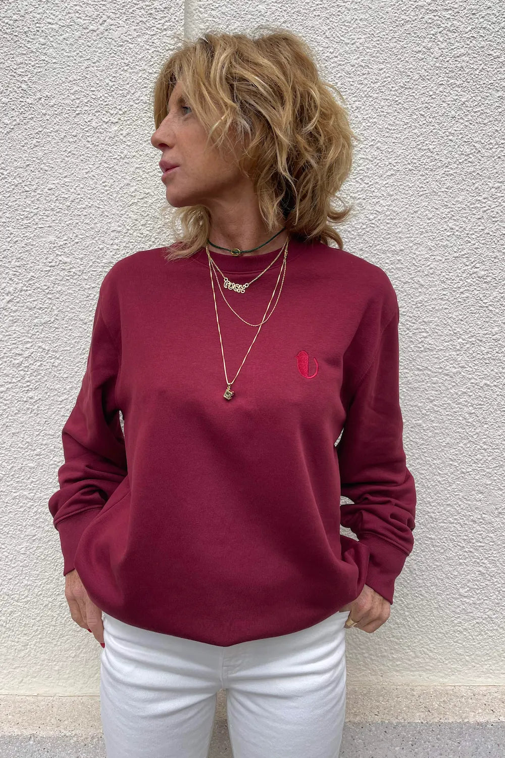 Felpa Petty Burgundy - redaa - Abbigliamento