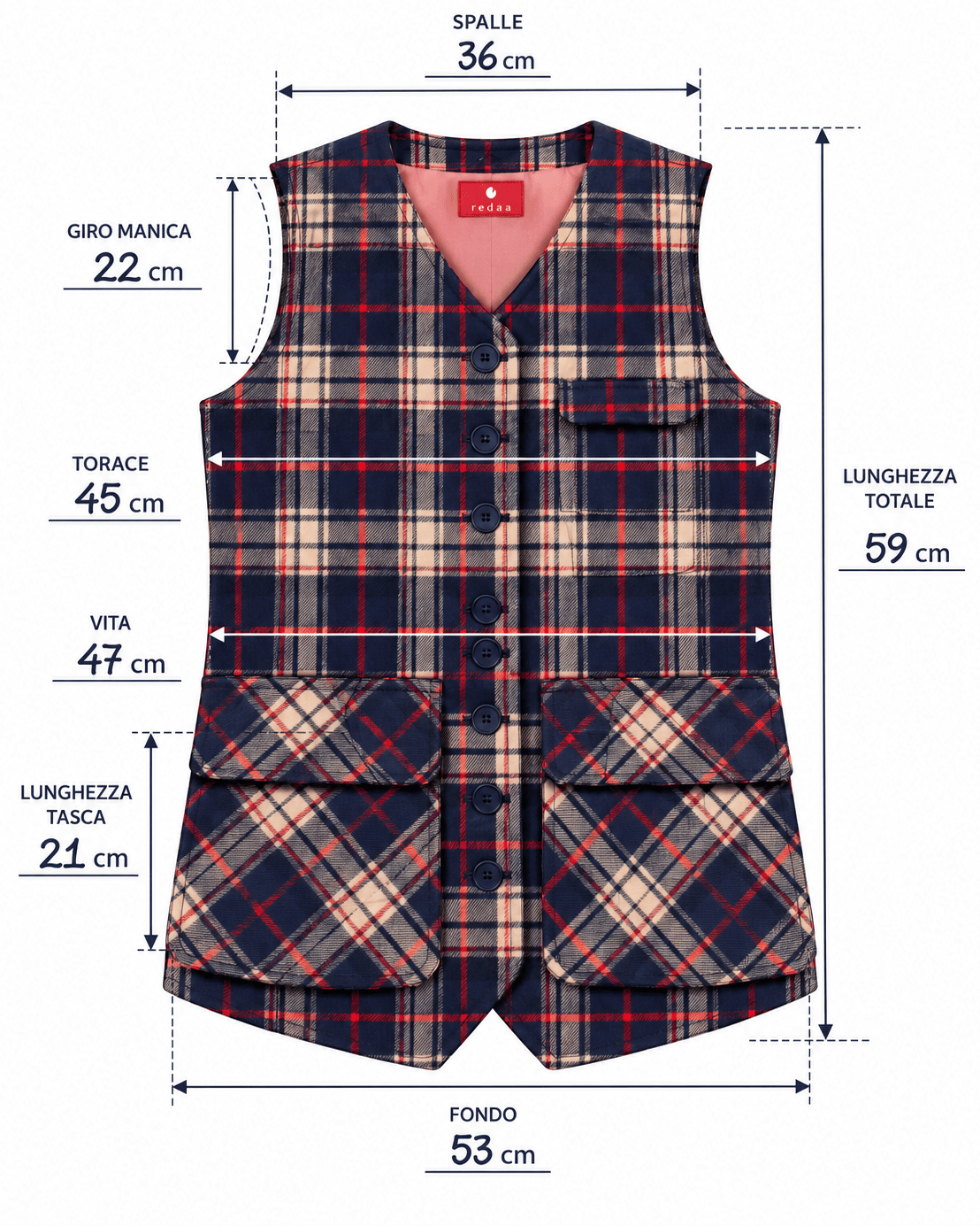 Gilet Chester Vest - redaa - Abbigliamento